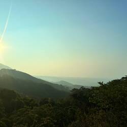 hohe Luftfeuchtigkeit in die Richtung die wir fahren