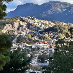 die beste Aussicht war auf dem Weg, sonst zu viele Bäume
