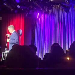 Comedian John Wing was tonight's entertainment.