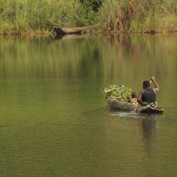 Hier wird Boot gefahren.