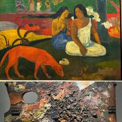 Auch Gauguin ist vertreten - ebenfalls mit seiner Malpalette