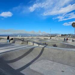 Skateboard park at Venice Beach