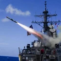 No live fire during our visit; this ship has not fired a missile in anger since the '91 Gulf War.