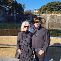 Cathy and Jon in front of the Imperial Palace