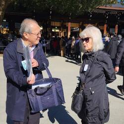 Kenji and Cathy at the Shrine