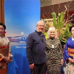 Greeted at the Silversea embarkation event