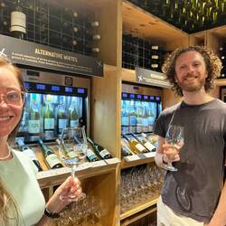 Self-serve wine tasting