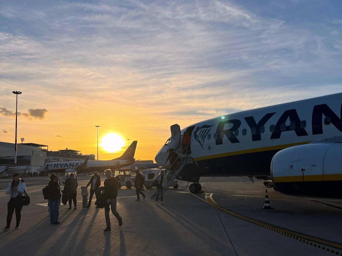 Sunset beim Ankommen