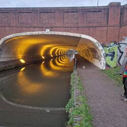 Unusual to see a tunnel with lights