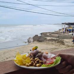 Watching the carnage from above with ceviche
