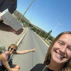 Hitchhiking attempt