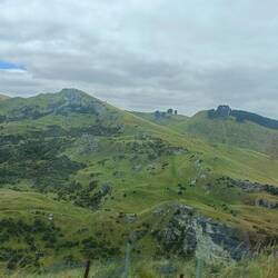 Photo prise en roulant en allant a Motunau beach