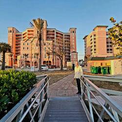 Pink Shell Resort rooms overlooking the Marina