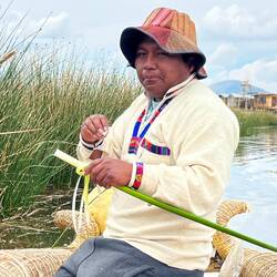 Eder, unser Gastgeber, vom Volk der Uros