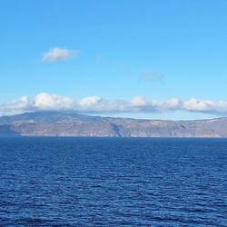 Our first sight of land for two days.