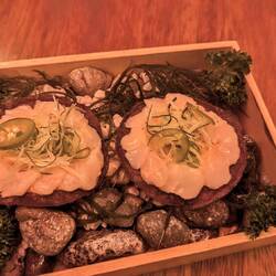 The best photo taken of one course of a very fancy Nikkei tasting menu we had