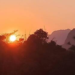 Und einem perfekten Sonnenuntergang.