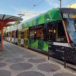 First view of Melbourne tram