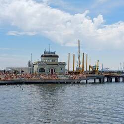 Historic pier building