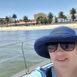 View from small pier of St Kilda beach