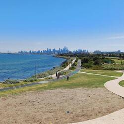 Towards St Kilda and City from viewpoint