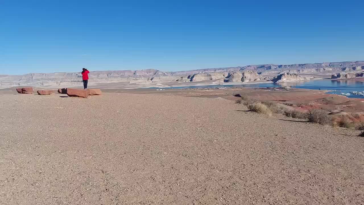 Morgens den Lake Powell besucht