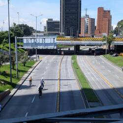 Leere Hauptstraßen...