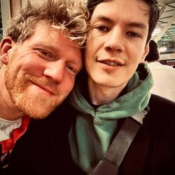 Abschied am Flughafen