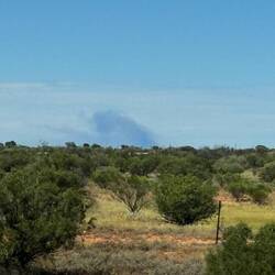Rauchsäulen ist Buschfeuer