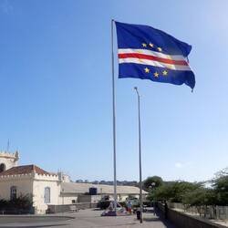 Flag next to governmet house