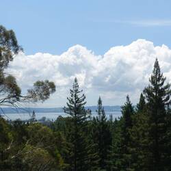 Uitzicht op Lake Rotorua