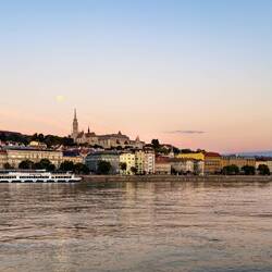 Supermoon over Buda — Budapest, Hungary.