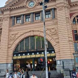 Flinders street train station