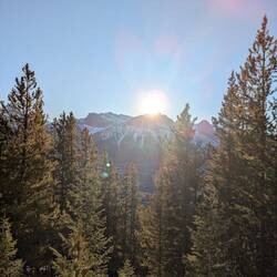 Aufstieg bei strahlendem Sonnenschein