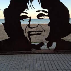 Kunst an der Strandpromenade...
