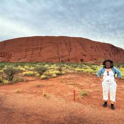 Da ist er - Uluru- und ich