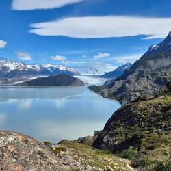 Der erste Blick auf den Gletscher