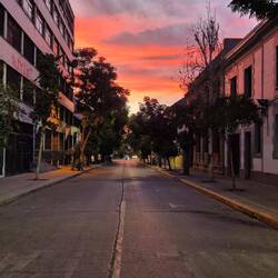Sonnenuntergang in Santiago ❤️