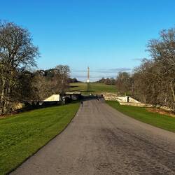 Looking back over Vanbrugh's Bridge to the Column of Victory