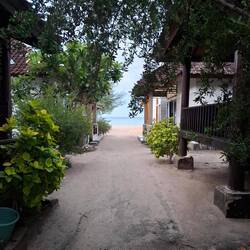 Unser Weg vom Zimmer zum Beach