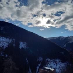 Blick vom Balkon