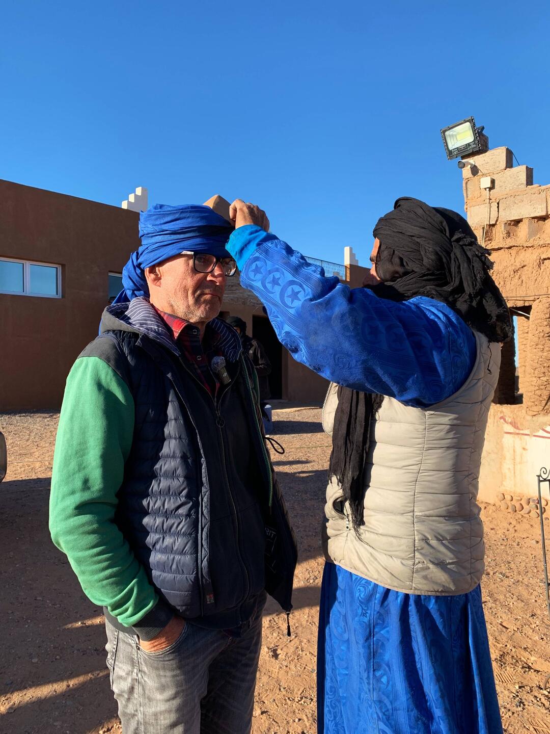 Frank wird vorbereitet