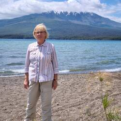 Am Osorno, Nach oben geht eine 16 km lange Serpentinenstraße mit fantastischen Fernblick