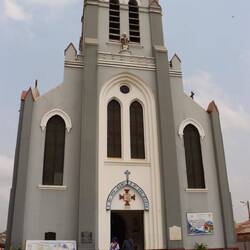 In Ouidah gibt es auch eine Kirche...