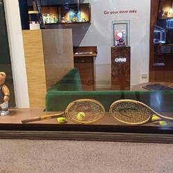 Lots of shops have tennis theme window displays