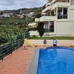 noch mal den Pool antesten, aber war zu frisch heute