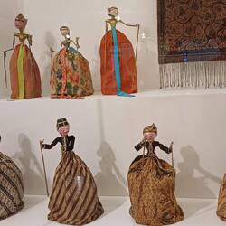 Indonesian water puppet dolls. Similar to ones we saw in Vietnam