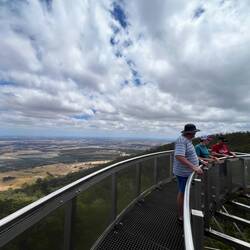 Die Aussicht beim "Castle Rock" im Porongurup Nationalpark. Immer noch atemberaubend schön.