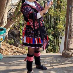 Eine Vietnamesin im Ausgehdress