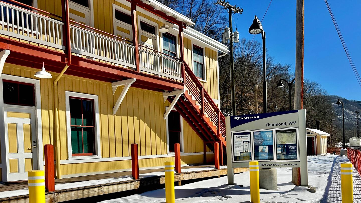 3 days a week you can catch an Amtrak in Thurmond WV